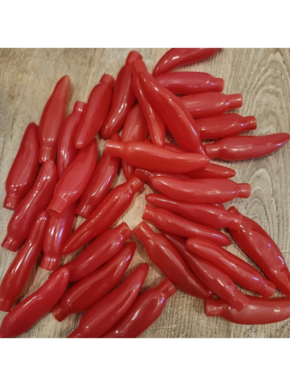 35 Red Chili Pepper Light Covers Bulbs Vintage